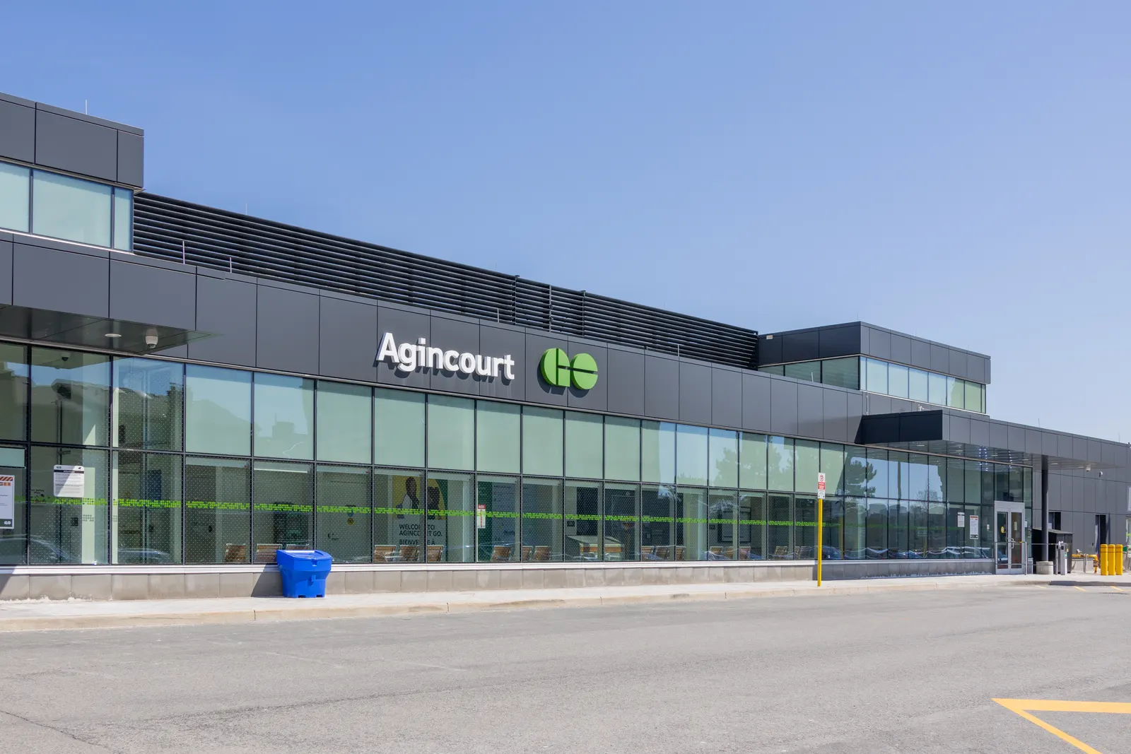 New station building at Agincourt GO station