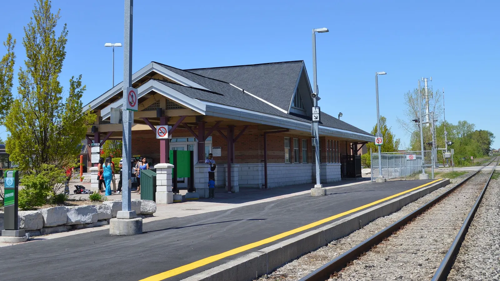 Commuter railway station operated by GO Transit.