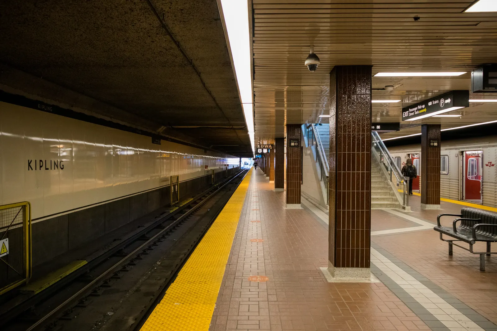 Kipling Station Platform, November 2021
