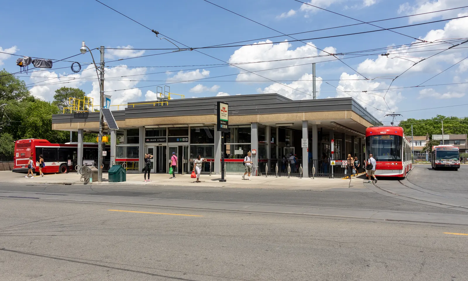TTC Main Street Station, which serves Subways, Streetcars and Buses.