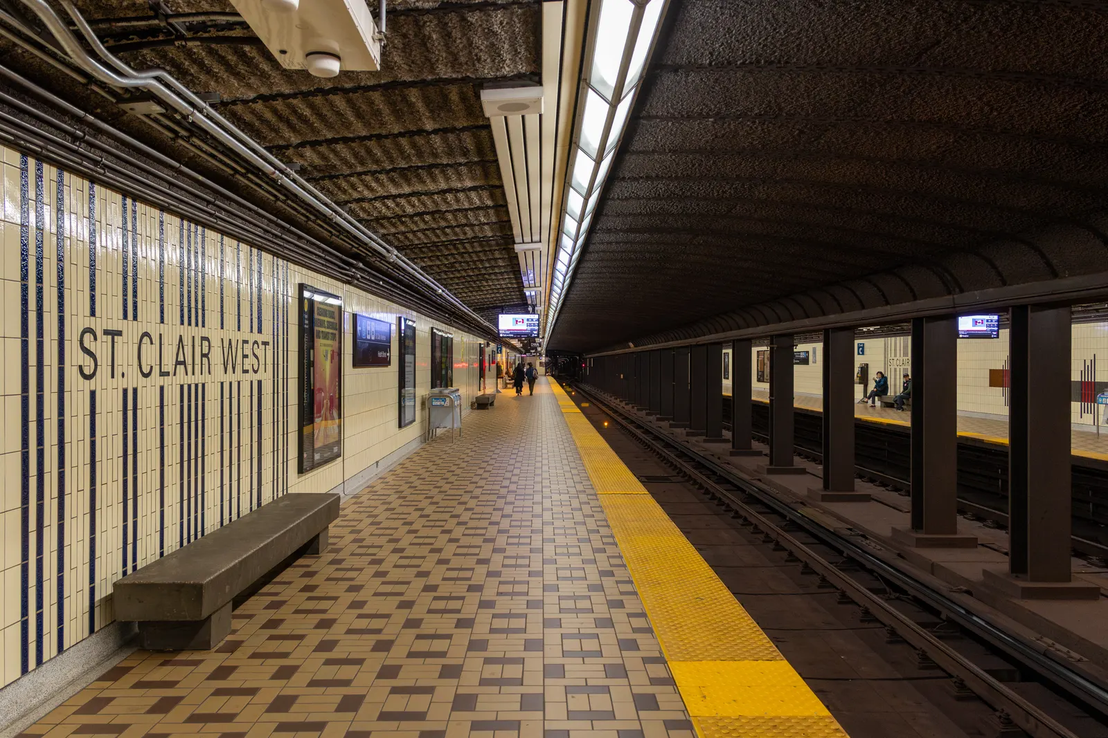 Platform at St. Clair West station