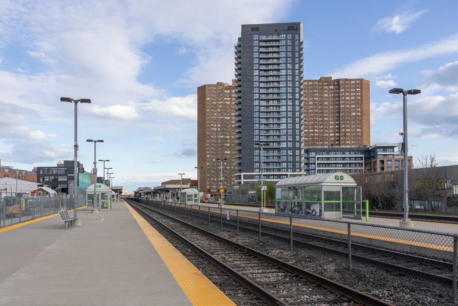 GO Train platforms at Bloor GO Station, Toronto